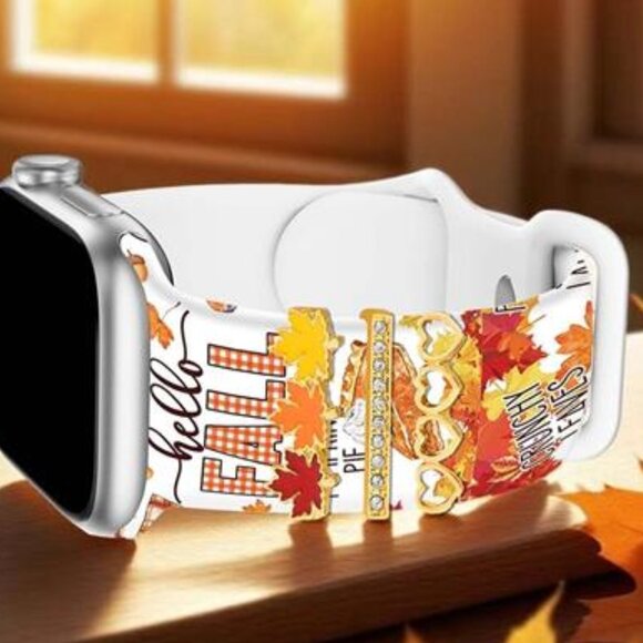 NEW Fall Pumpkin Apple Watch Band with Charms main image 4